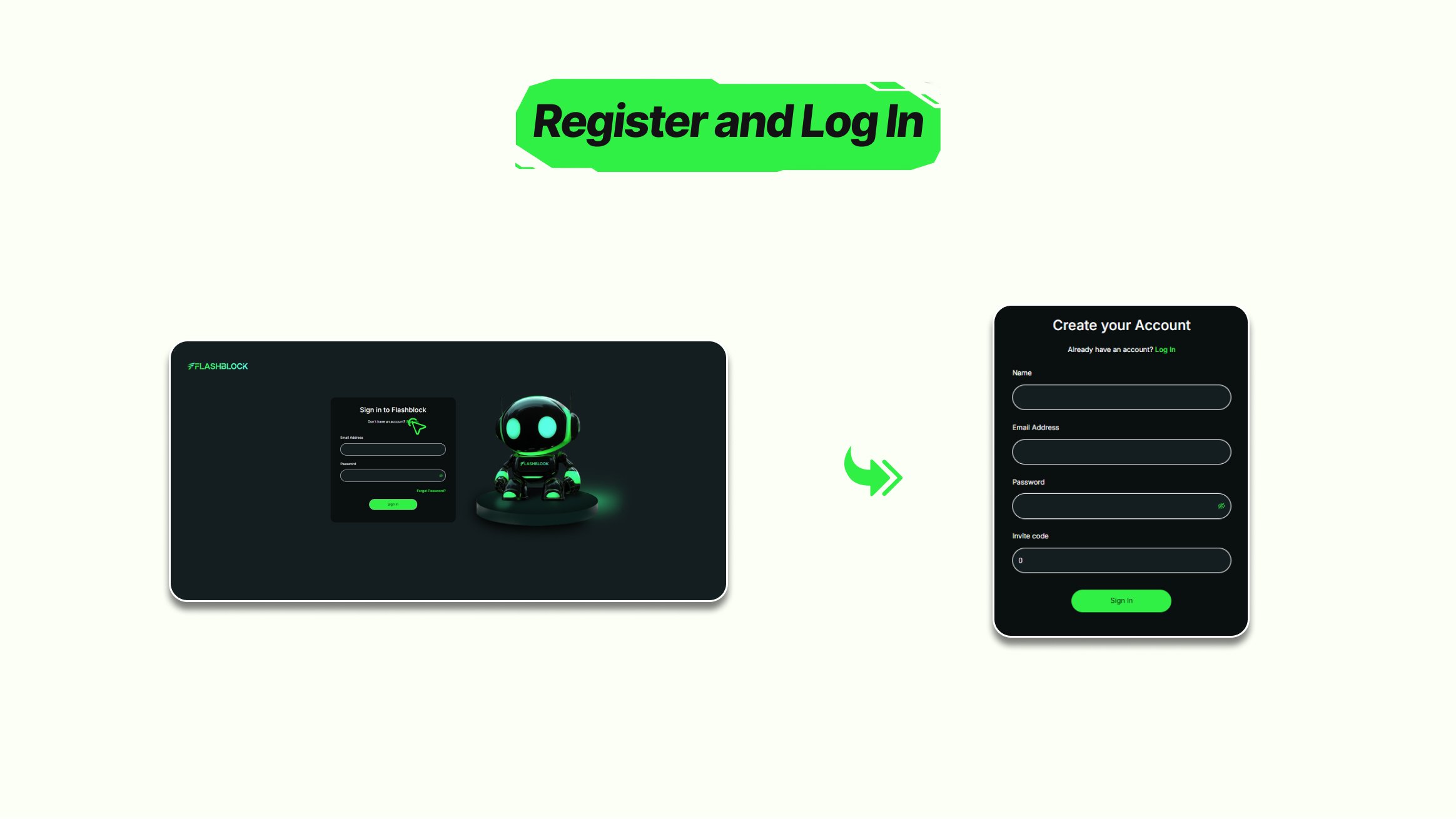 Register and Login